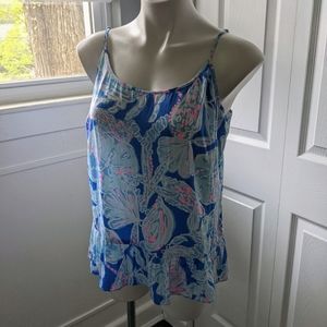 Lilly Pulitzer peplum top jellyfish Medium M